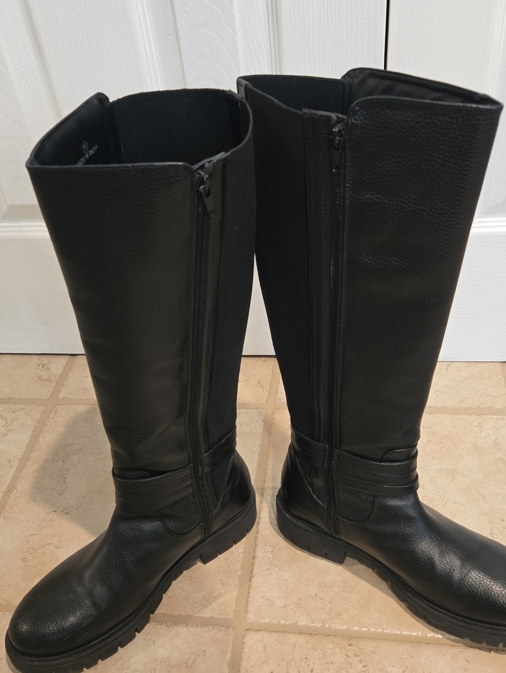 EUC--Knee High Black Riding Boots - Picture 3 of 6